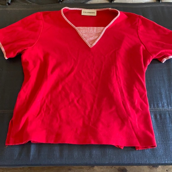 C.D Petites Cotton Top sz. Medium Petite - Picture 1 of 2